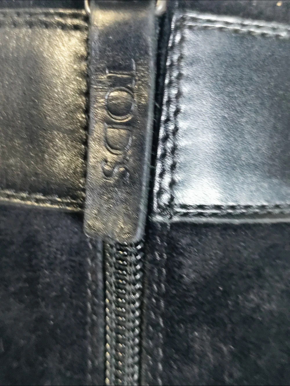 Tod's Black Suede Over-the-Knee Boots with Buckle Detail